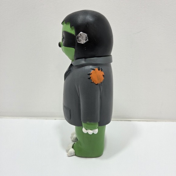 Frankenstein Sloth Statue Decor Resin Green - Picture 2 of 9
